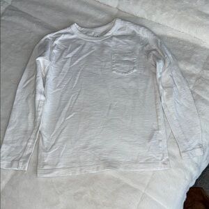 J. Crew White Long Sleeve Tee Casual Cotton